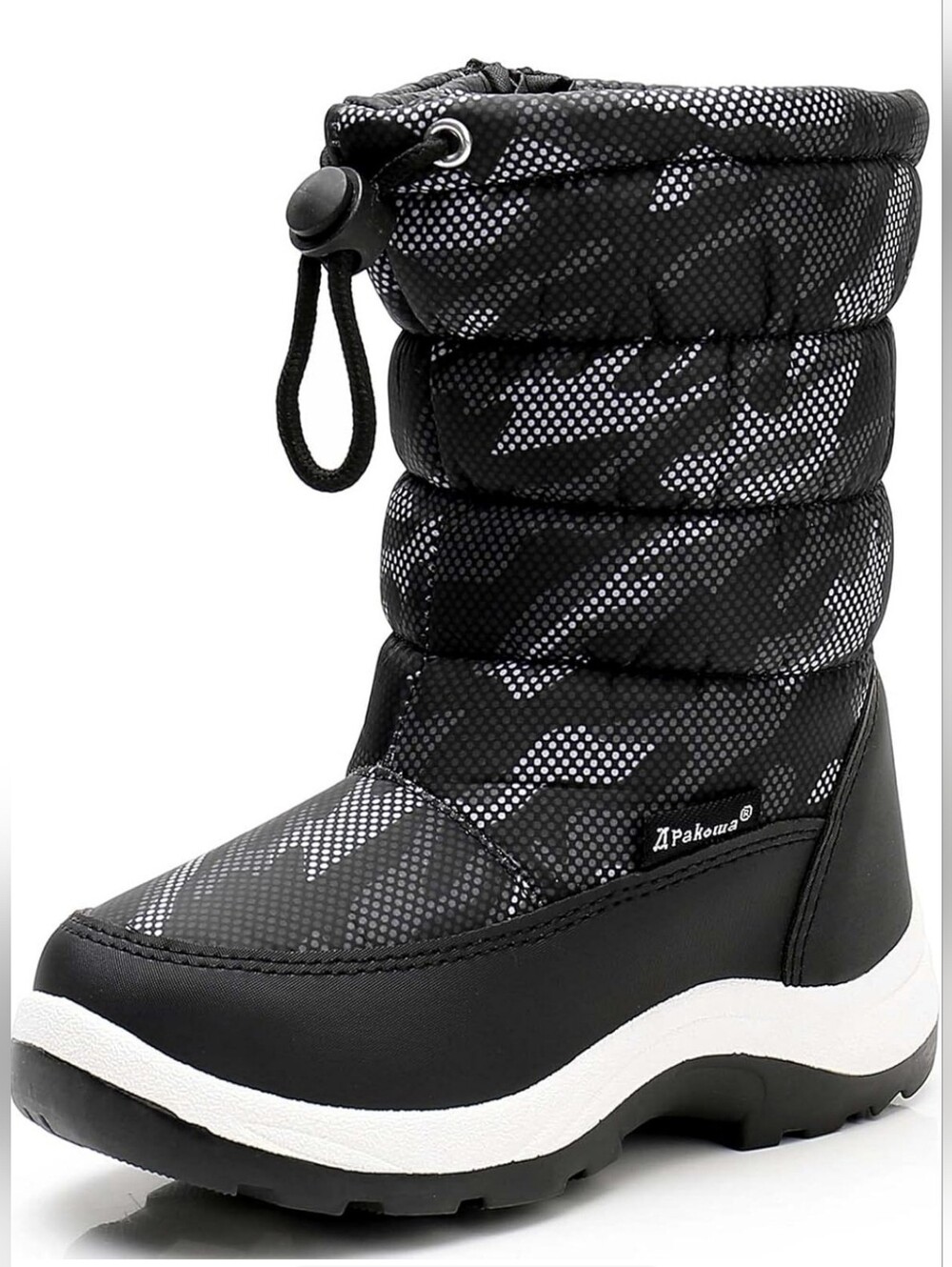 Kids Cold Weather Water Resistant Winter Snow Boots Size 6 Toddler